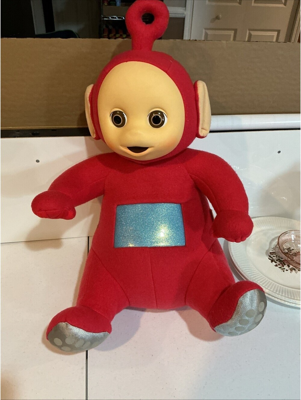 Playskool Teletubbies 22" Po Plush Stuffed plushie Red 1998 Smoke Free